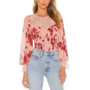 ‎Free People Daphne Blouse In Romantic Combo
